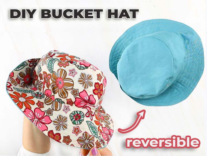 diy reversible bucket hat in 30 minutes