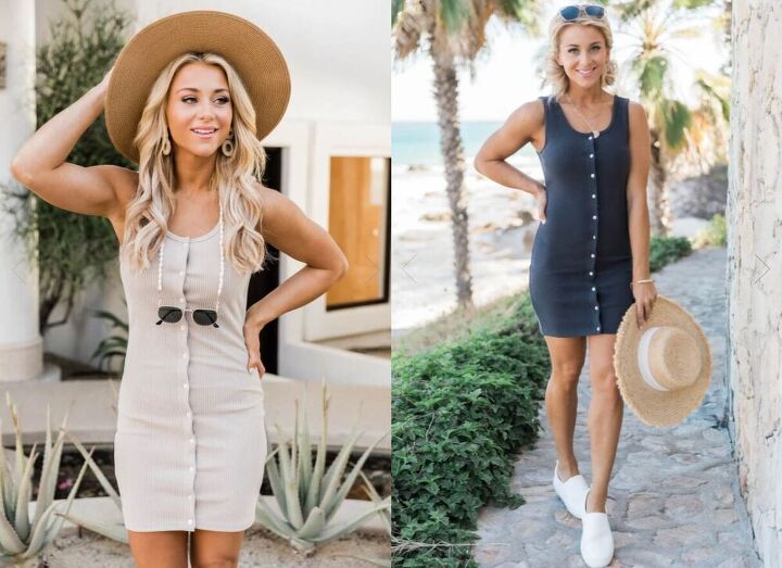 how to style a tank dress for summer, These images are from Pink Lily Boutique