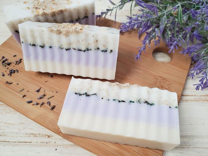honey oatmeal soap with lavender