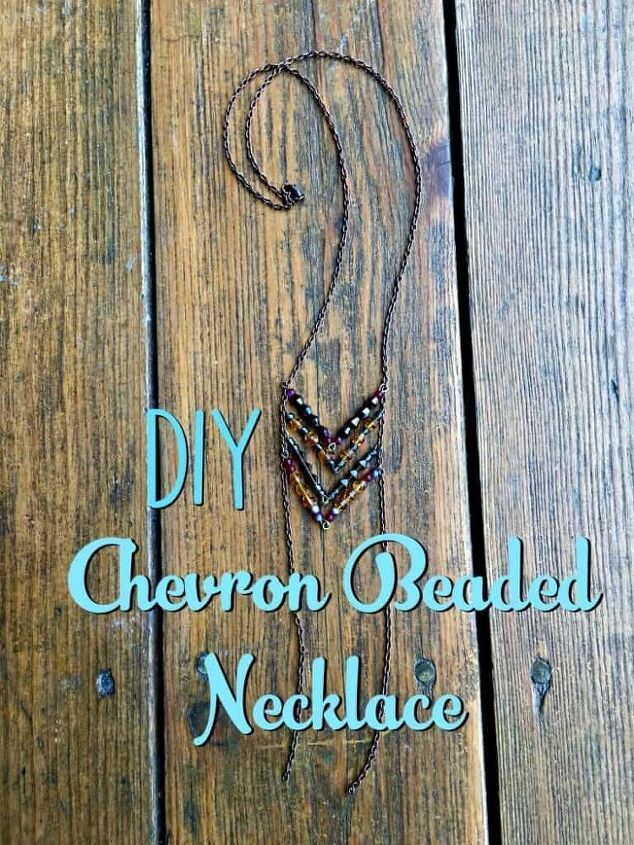diy beaded chevron necklace