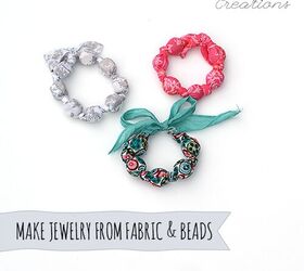 How to Make Fabric & Wooden Bead Jewelry