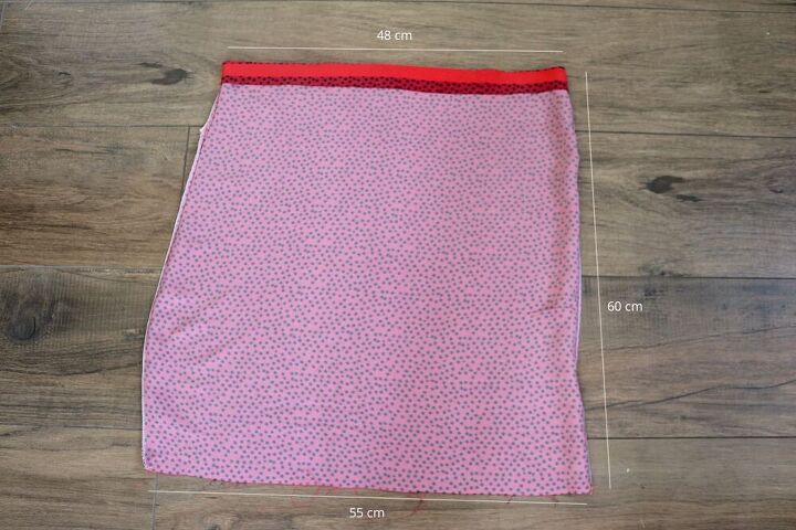 how to easy diagonal seam two tone skirt with elasticated waist