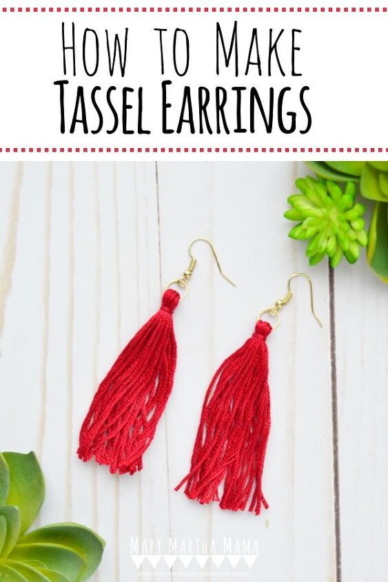 how to make tassel earrings in 4 easy steps