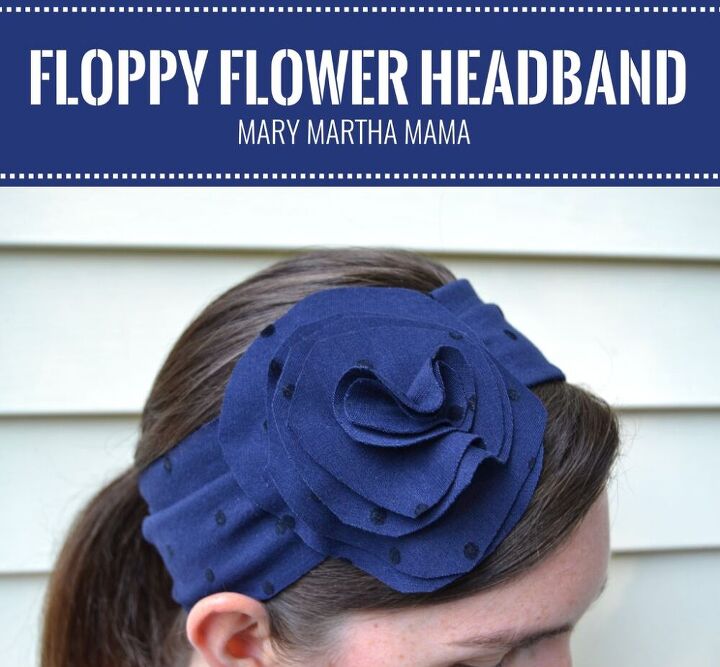 floppy flower headband