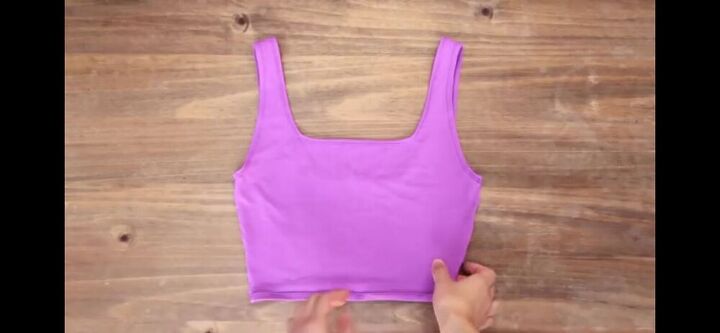 how to make a simple square neck crop top