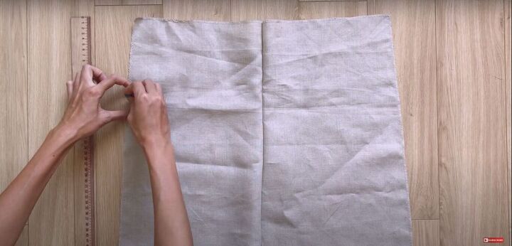 easy paperbag shorts pattern tutorial, Marking fabric