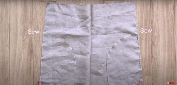 easy paperbag shorts pattern tutorial, paperbag shorts pocket pieces