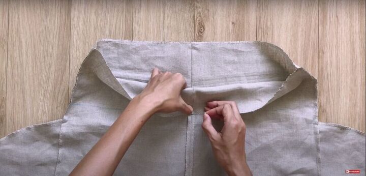 easy paperbag shorts pattern tutorial, Folding down the waistband