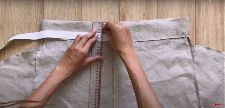 easy paperbag shorts pattern tutorial, Making a tunnel
