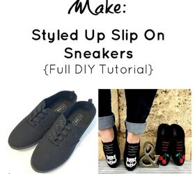 make styled up slip on sneakers full diy tutorial