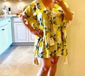 lemon print summer styling, Michelle of Over Fifty and Blessed