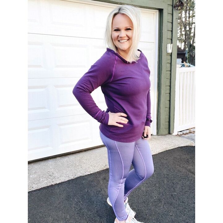 inclusive workout wear for women of all body types, Purple workout wear