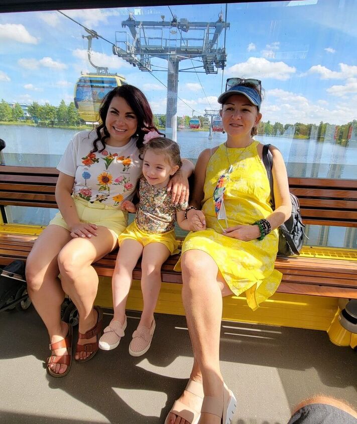 three yellow summer matching outfits for me and mini mix match