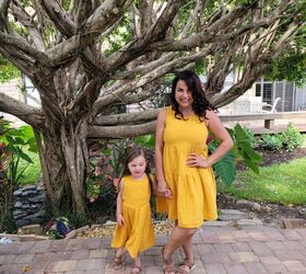 THREE Yellow Summer Matching Outfits for Me and Mini (mix & Match)