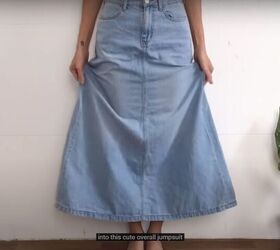 transform a denim skirt into a diy jumpsuit, Make a DIY jumpsuit