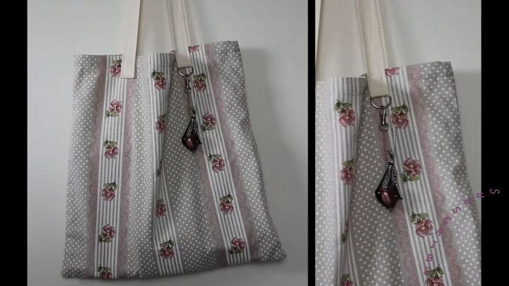 adorable diy tote bag with keychain