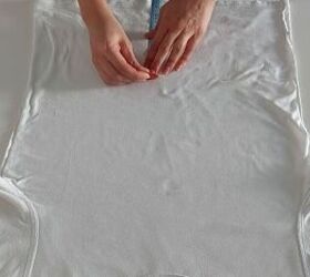 how to upcycle a plain white tee, Make a DIY patchwork top