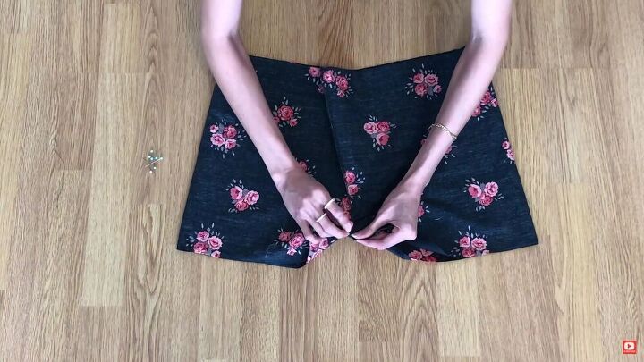 make a trendy pair of high waist shorts with a matching crop top