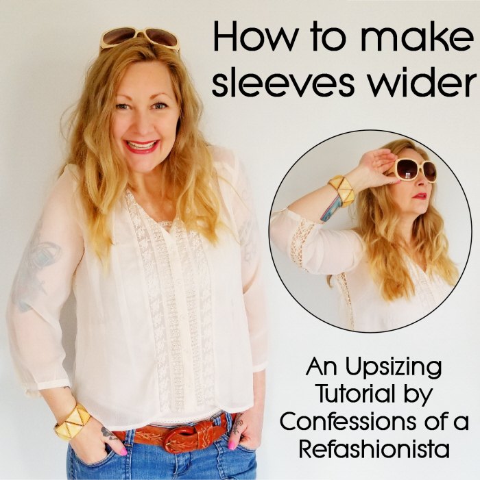 how to make sleeves wider