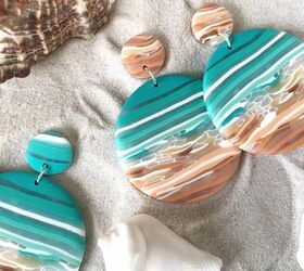 Learn How to Make These Beautiful Sea Foam Clay Earrings