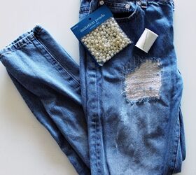 In less than 20 minutes, you can make outdated jeans look trendy for a fraction of the cost