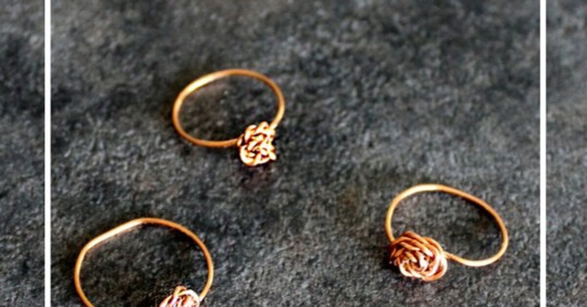 How To Make DIY Dainty Stacking Wire Rings | Upstyle