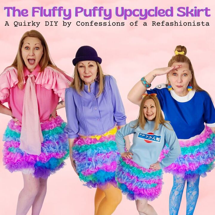 my fluffy puffy upcycled skirt a thrifty celeb copycat diy