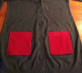sew a patch pocket on anything, Finished new patch pockets