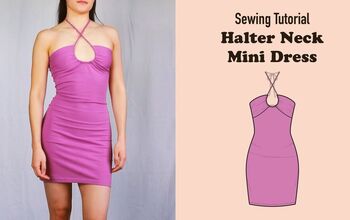 How to Make A Halter Neck Mini Dress