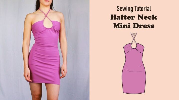 How to Make A Halter Neck Mini Dress | Upstyle How to Make A Halter Neck Mini Dress | Upstyle