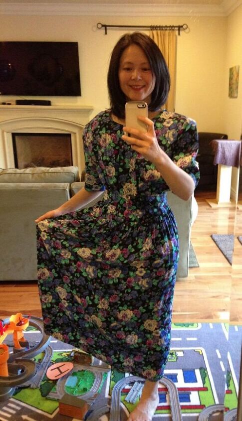 Refashion: Frumpy Floral Dress to Strappy Summer Jumpsuit | Upstyle