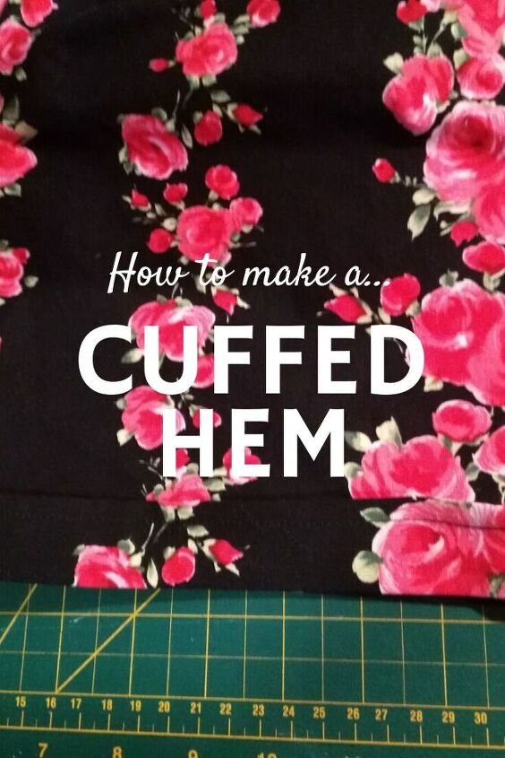 sew a cuffed hem on sleeves or pants, Finished cuffed shorts