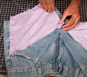 make old jeans into new shorts diy makeover, Make over old jeans