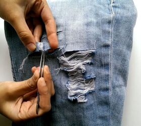 How to Make Ripped Jeans | Upstyle