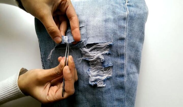 how to make ripped jeans, Easy DIY ripped jeans