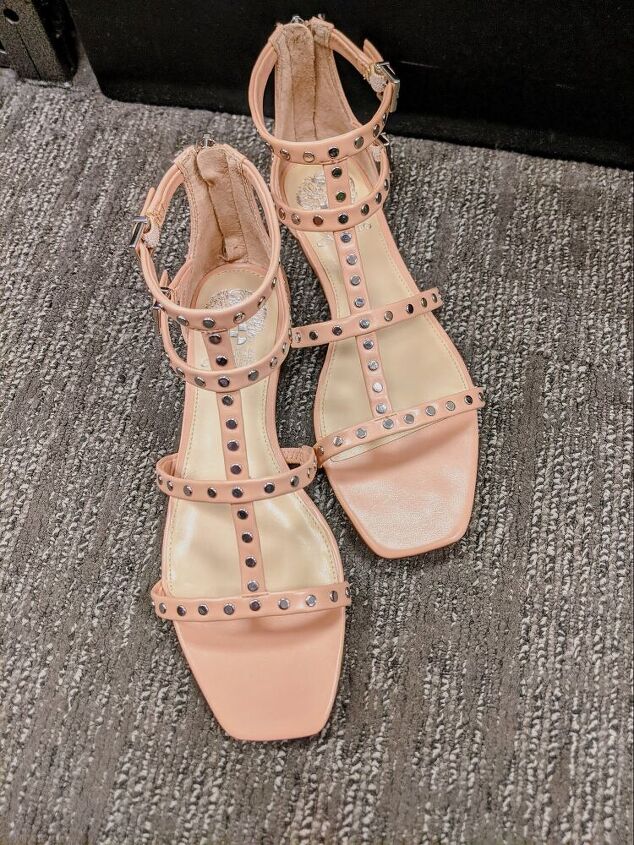 these stud sandals go with everything