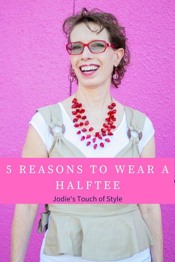 5 variety of styles for wearing a halftee to stay modest