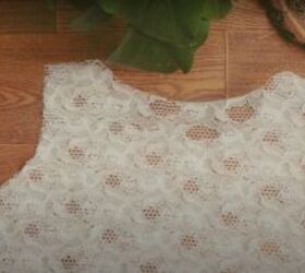 thrift flip lace curtain to gorgeous boho fringe dress, How to sew a fringe dress