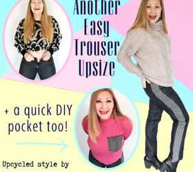an easy trouser upsize quick upcycled pocket too