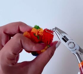 how to make pom pom earrings