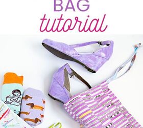 make cute gift bags with this easy drawstring bag tutorial