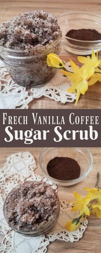 simple diy french vanilla coffee sugar scrub
