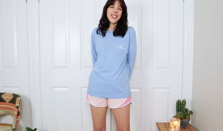 how to style preppy t shirts 5 colorful tees 9 cute outfits, Preppy t shirt with gingham shorts