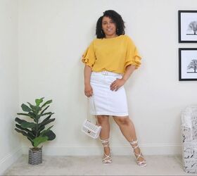 how to style a white skirt, Styling a white skirt