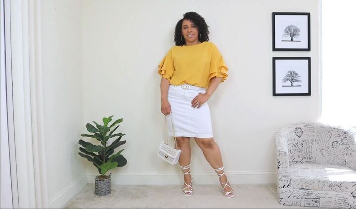 how to style a white skirt, Styling a white skirt