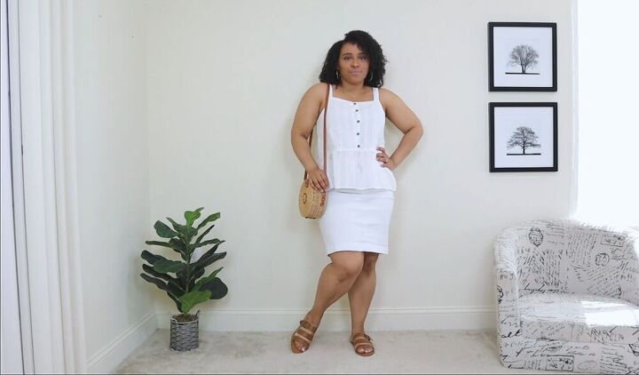 how to style a white skirt, Easy white skirt style