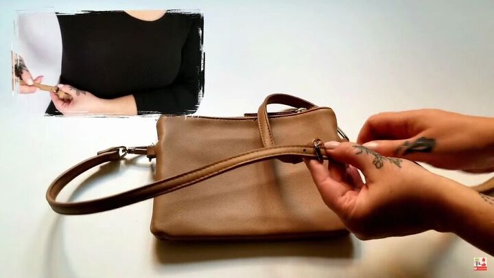 transform a purse to a belt bag in minutes, DIY belt bag