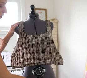 upcycling alert make a corset tank top from a coat, How to make a corset tank top