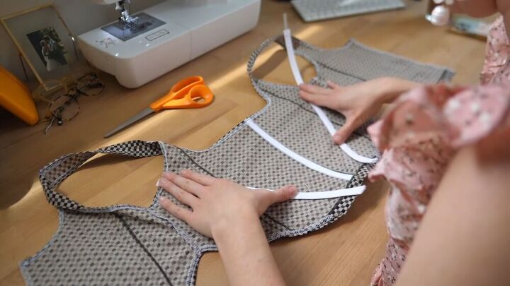 upcycling alert make a corset tank top from a coat, DIY corset tank top