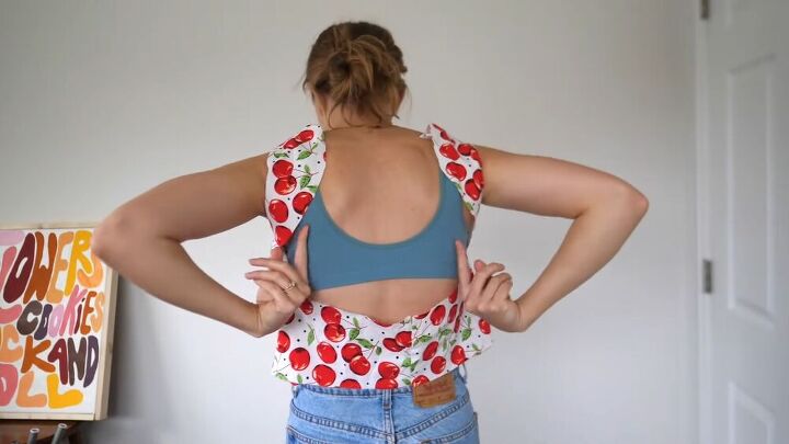 make this exquisite backless top from an old blouse, Basic backless top